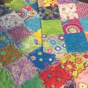 Colorful Baby Doll Patchwork Quilt